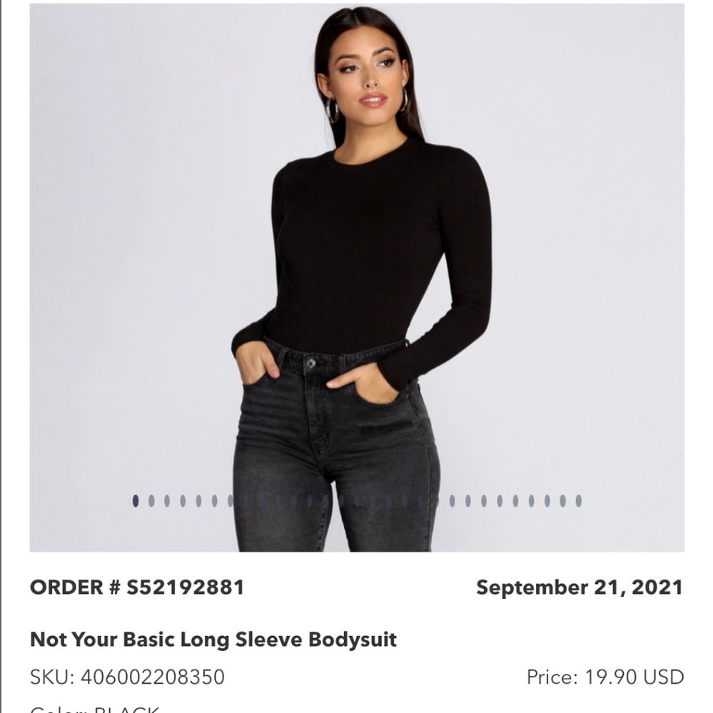 Black bodysuit